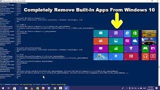 How to Uninstall Builti-In Apps Using Windows PowerShell in Windows 10