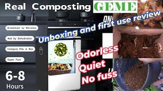 GEME Electric Kitchen Composter in Action Real Time Review and Demonstration by Benson Chik