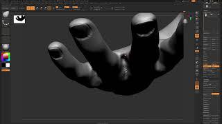 Realistic Hand Sculpting in Zbrush - Timelapse