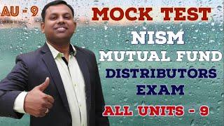 NiSM Mutual Fund  Mock Test All Units 9 #nismexampreparation