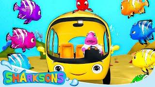 Wheels on the Bus Song | The Sharksons - Songs for Kids | Nursery Rhymes & Kids Songs