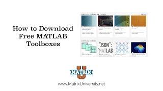 Download Free MATLAB Toolboxes