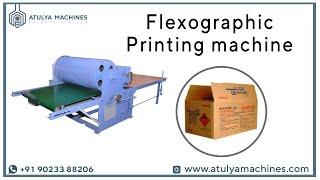 FLEXO CORRUGATED BOX PRINTING MACHINE