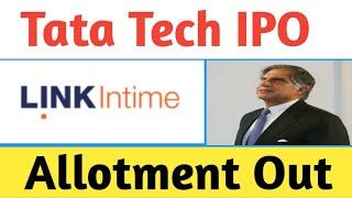 Tata technologies IPO allotment out || Tata tech allotment status|| tata tech gmp