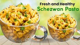 Quick and Easy Schezwan Sauce Pasta | Indian Style Schezwan Pasta Recipe | Pasta | Lunch Recipe