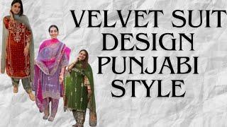 #2024 Velvet Punjabi Suite Design #allaboutdesign #suitdesign #viral