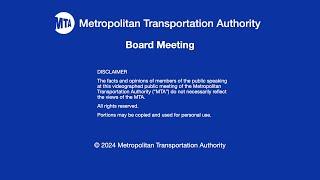 MTA Board Meeting - 07/31/2024