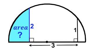 Can you find area of the Blue shaded region? | (Semicircle) | #math #maths | #geometry