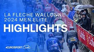 RIVALS CAUGHT COLD  | 2024 La Flèche Wallonne Men Elite Race Highlights | Eurosport Cycling