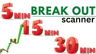 How To Create 5 min, 15 min ,30 min Break Out Scanner | Best Scanner For Day Trading