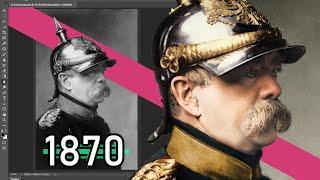 Faces Of The Past in Color | Otto Von Bismarck, Queen Victoria, Mark Twain, General Custer and more!