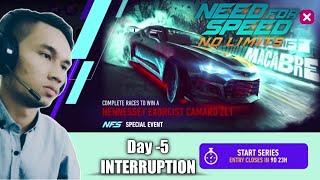 SE - DRIFT MACABRE | Day - 5 [ INTERRUPTION ] | HENNESSEY Exorcist Camaro ZL1 | NFS No Limits Gamepl