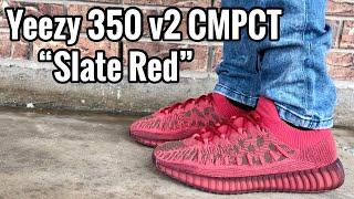 adidas Yeezy 350 v2 CMPCT “Slate Red” Review & On Feet