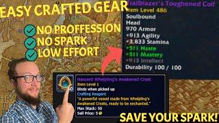 486 iLvL CRAFTED GEAR? No Spark Needed for EASY iLvL Gear | World of Warcraft Dragonflight Season 4