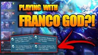 PLAYING WITH THE WORLDS BEST FRANCO!! | MOSKOV | MOBAZANE | MOBILE LEGENDS