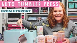 HTVRONT Auto Tumbler Heat Press Review with Mugs and Tumblers