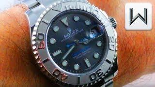 Rolex Yacht Master 37mm DARK RHODIUM 268622 Platinum Stainless Steel Luxury Watch Review