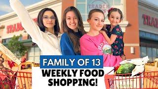 Shopping with 9 Kids: Big Family Weekly Grocery Haul