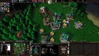 Bizzare (ORC) Sheik (UD) vs CH1LLeR (ORC) ZLaY (HU) - 2v2 - WarCraft 3 -  WC3865