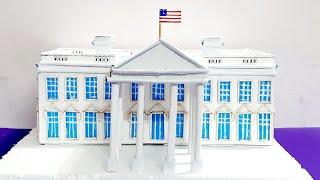 White House model making for school project | White House model | How to make a House with cardboard
