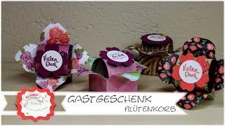 Gastgeschenk Blütenbox - Blütenkorb - Stampin´Up! - Envelope Punch Board -Anleitung