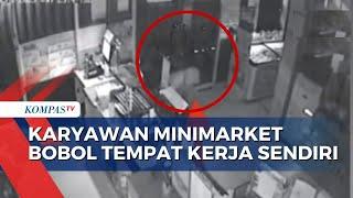 Terekam CCTV! Aksi Karyawan Minimarket Gasak Popok Bayi dan Rokok Senilai Rp7 Juta di Surabaya