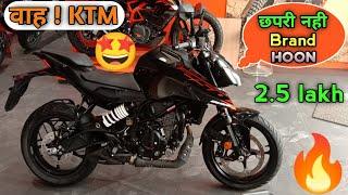 लो भाई आ गई छपरी का Tag हटाने  | Ktm Duke 250 Ebony Black Colour 