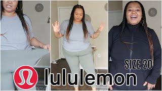 Lululemon PLUS SIZE try-on haul | SIZE 20! ( new sizes)