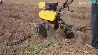 Мотоблок Садко М-900 в работе с окучником