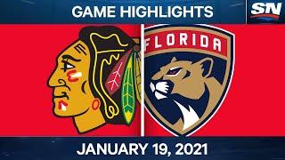 NHL Game Highlights | Blackhawks vs. Panthers - Jan. 19, 2021