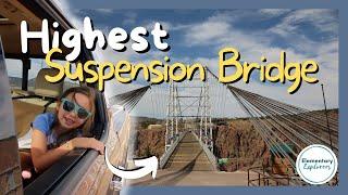 Driving Across the Royal Gorge Bridge -  Highest Suspension Bridge in the USA - Canon City, CO