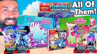 I Opened EVERY New Temporal Forces Pokemon Product!