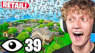 I Got All 40 Players To Land Retail Row In Fortnite Reload (Sweaty Tournament)