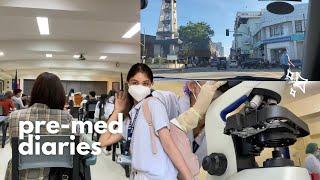 Productive days in the life of a pre-med student | limited f2f lab skills  (Philippines)