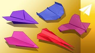 Cómo Hacer 5 Aviones De Papel Ganadores De Competencia (Dardos, Planeadores Y Aviones Boomerang)