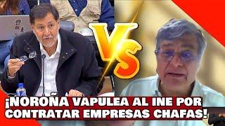 ¡VEAN! ¡El Dr. NOROÑA y MORENA VAPULEAN al INE por CONTRATAR EMPRESAS CHAFA que No hacen SU TRABAJO!