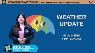 Public Weather Forecast issued at 4PM | July 07, 2024 - Sunday