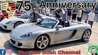 Porsche 75th Anniversary Celebrations at Media City Manchester.**Carrera GT, 993 GT2, Carrera GTS**