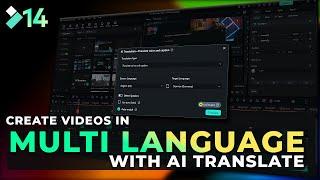 How to Create Videos in Different Languages: Filmora 14 #aitranslation
