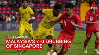 SEA Games: Singapore football team beaten 7-0 by Malaysia