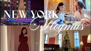 Vlogmas 2024 Ep 1 | december in nyc, cozy girls date, shopping in soho & Christmas Spectacular!