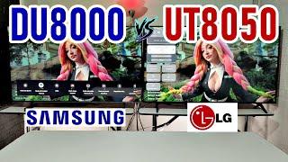 SAMSUNG DU8000 vs. LG UT8050 / SMART 4K-Fernseher