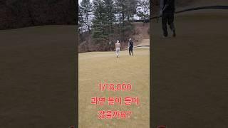 1/18,000 선수시절 한번도 못한 홀인원 과연 볼이? #영웅 #백순이 #백돌이 #골프존 #스크린골프 #여성골퍼 #주말골퍼 #초보골퍼 #초보자 #홀인원 #크리스탈밸리