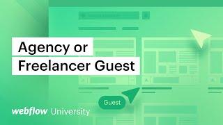 Build and manage your client's sites using Agency or Freelancer Guest - Webflow Tutorial