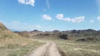 Kazakhstan: Driving towards the Charyn Canyon