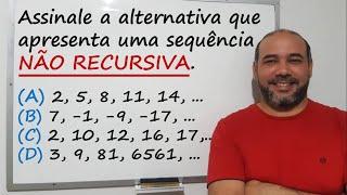 MATEMÁTICA 7º ANO - Ex.7 - Sequências recursivas e não recursivas