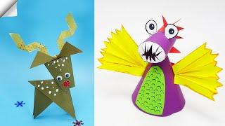 4 DIY christmas paper crafts easy