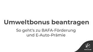 In 220 Sekunden zur BAFA-Förderung für E-Autos: Schritt für Schritt zum Umweltbonus