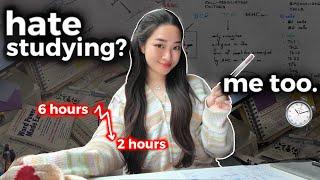 Hate studying?? Here’s how I study MORE in HALF the time ⏱️ + FREE time management template