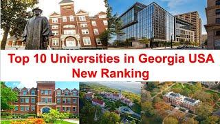 Top 10 Universities in Georgia USA New Ranking | Georgia State University Ranking